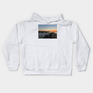 Rock Harbor Beach Sunset Kids Hoodie